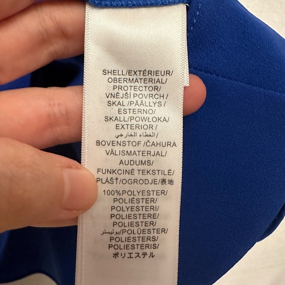 NWT Adrianna Papell Satin Crepe Flutter Dress - size 14W - Picture 8 of 8